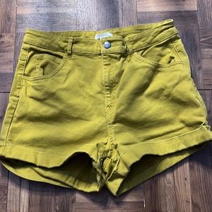 H&M Bright Green High Waist Short